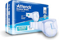 Attends Stretch Adult Incontinence Disposable Briefs, Medium/Regular, 31"-52" Waist with SecureGrip Tab Closure, Ultimate Absorbency with Dry-Lock Containment Core and Breathable Side Panels, 24ct Bag