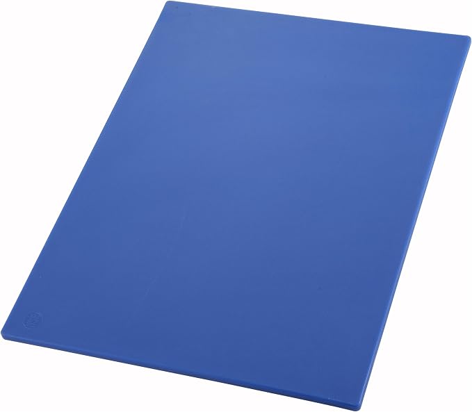 Winco 18" x 24" Blue Heavy-Duty Plastic Cutting Board, Medium (Set of 6) | Dishwasher safe, Stain resistant, HACCP approved, Great for Charcuterie, Cheese, Appetizers and Buffet Displays