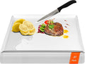 ZVP Disposable Cutting Boards 30 Count, Collapsible Cutting Board Sheet with Built-in Crease, Flexible Plastic Cutting Mat for Kitchen and Commercial Use, 17 x 12 In White