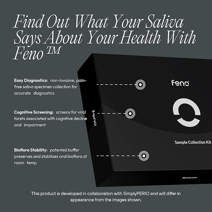 Feno Smartbrush Elite Oral Health – AI-Powered Electric Toothbrush with Personalized Mouthpiece, 3 Tubes Foam Toothpaste, Tongue Scraper, Salivary Microbiome Test & 12-Month Plus Membership