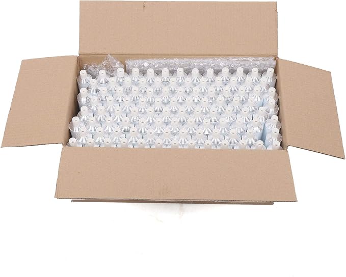 DNYSYSJ 100ml Refillable Aluminum Tubes, White, 100PCS | Needle Cap, Squeezable Containers, Empty Toothpaste & Lotion Tubes, Travel Toiletry, Cosmetic Samples
