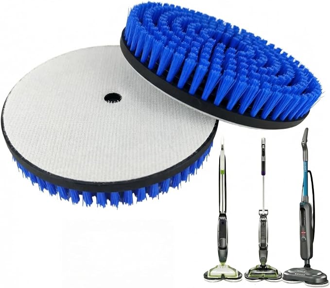 Spin Mop Brush Heads Replacement Pads for Bissell Spinwave Steam Mop 20393,20399,3897A,23157, 23159,2124, 2039A, 3712 - Hard Floor Cleaning Scrub Pads