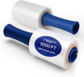 International Plastics Co. 2 Pack of 5" Plastic Stretch Film Wrap with Rotating Handles 1000 feet Each 500% Stretch Ability