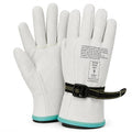 MAGID PowerMaster 12501PS Leather Linesmen Protector Gloves, 3 Pairs, 9.5” Length, Size 9/Large