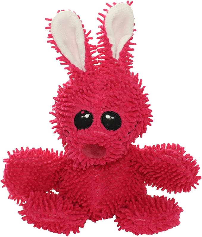 MIGHTY Tuffy Microfiber Medium Ball Rabbit Dog Toy | Ultra Durable Plush Toy with Multiple Layers & Reinforced Seams , Washable and Floats , Mighty® Construction