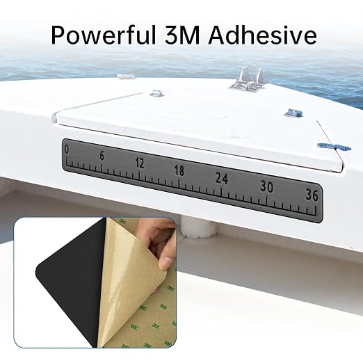 HZshark EVA Foam Fish Measuring Board, Fish Ruler with 3M Self-Adhesive Backing, 36" Fishing Tape Measure for Boats Sailboats Yachts Kayaks