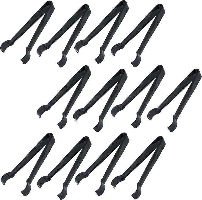 Carlisle FoodService Products 480603 Carly Salad Tong, 6" Pom Tong, 12 Pack