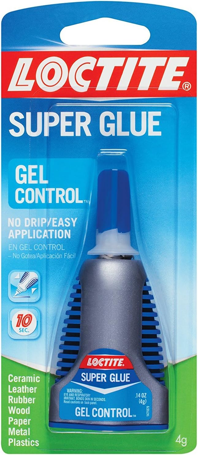 Loctite Super Glue, 4 Packs, Clear Gel, Water Resistant, Multi-Material