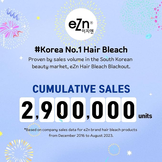 eZn Super Rich Cream Hair Bleach (25oz, 250g+500ml) Korean Permanent Long Hair Color Marula Seed High-Lifting Formula Minimal Damage Enriched with 4 Natural Oil Extract (Super Size)