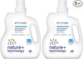 ATTITUDE Liquid Laundry Detergent,EWG Verified,HE Compatible,Plant-Based & Vegan,Natural Laundry Soap,Wildflowers,80 Loads,67.6 Fl Oz,(Pack of 2)