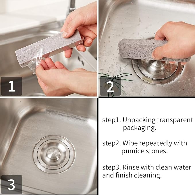 Chengu 60 Pcs Pumice Stone for Cleaning, Pumice Stone Toilet Bowl Cleaner, Scouring Pumices Sticks Bulk for Pool, Hard Water Rings, Rust Stains, Calcium Buildup, Bathroom, Grills, 5.9 x 1.4 x 0.9 in