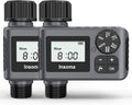 2 PCS Water Timer for Outdoor Garden Hose, Water Sprinkler Timer with Rain Delay/Manual/Automatic Drip Irrigation and Lawn Watering System for Yard