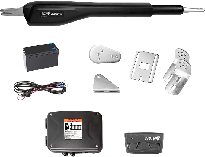 Mighty Mule MM571W Solar Package - Heavy Duty Single Smart Gate Opener (5 Watt Solar Panel)