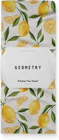 GEOMETRY Spring Kitchen Towels - Quick Dry Microfiber Cloth Spring & Summer Dish Towels for Kitchen Drying - Premium Quick Dry Towel - Lemon Delight, 18" x 30" - 1-Pack