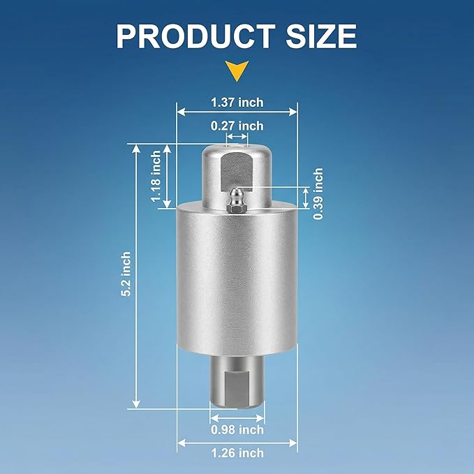 Surface Pressure Component for Torque Signal Monitoring - Swivel Head Assembly Compatible with BE Whirl-A-Way 16"-30" Cleaners - Replaces 85.790.004 85.403.007 85.403.010-4000 PSI 8 GPM