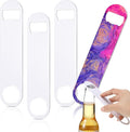 Geiserailie Sublimation Blank Bottle Opener Stainless Steel Flat Beer Bottle Opener for Kitchen Restaurant Personalized Sublimation Photo(White,4 Pieces)