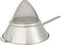 Restaurantware Chinois Strainer 1 Count 10.2" Stainless Steel Bouillon Cone with Extra Fine Mesh China Cap Strainer for Sauces, Stocks, Soups, Broths, Sifting, Sieving, Professional Kitchen Tools