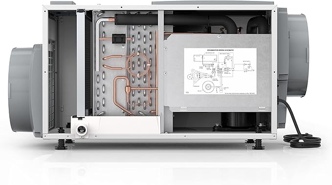 AprilAire E080 Pro 80-Pint Whole-House Dehumidifier + Model 76 Wall Mount Control, Ideal for Basements, Crawlspaces, or Whole Houses up to 4,400 sq. ft.