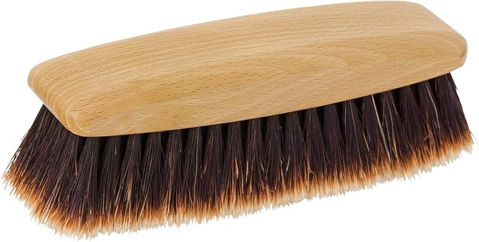 Redecker Horse Hair Luxury Shoe Shine Brush, 6-1/4-Inches, Split