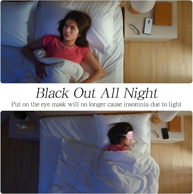 100 Pieces Silk Sleep Mask Eye Coverings for Sleeping Smooth Soft Eye Covers Mask with Elastic Strap for Sleeping Blocking Lights Travel Relax