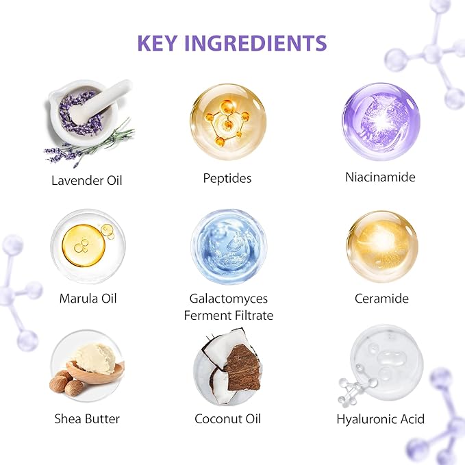 35 Pcs Mothers Day Gifts, Lavender Bath & Body Gift Basket for Women, Facial Skin Care Set, Home Spa Basket, Self-Care Set, Face Sheet Mask, Necklace, Birthday, Christmas,Anniversary
