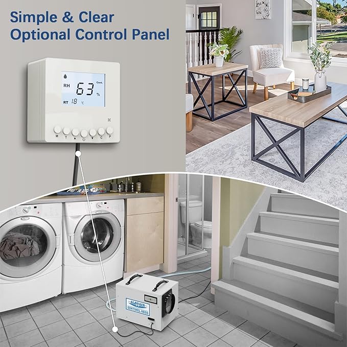 ALORAIR 120 Pints Commercial Dehumidifier for Crawl Spaces & Basements with Drain Hose, Compact Dehumidifiers for Home and Industry Water Damage, Auto Defrost