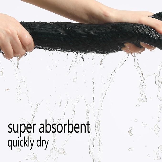 YTYC 29x59 Bath Towels,Towels for Bathroom,Dark Green,4-Pieces | Super Soft,Highly absorbent,Hanging Loop,No Lint Ball,Quick Drying,Light Weight,80% Polyester 20% Nylon