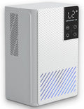 Dehumidifier 58W Compact Quiet Effective Double Cores for Home. 68OZ Water Tank, Sleep Mode, Auto Shut-Off, Delay-Off Timer, Night Light, for Bathroom Bedroom RV Camper Closet or any Small Space
