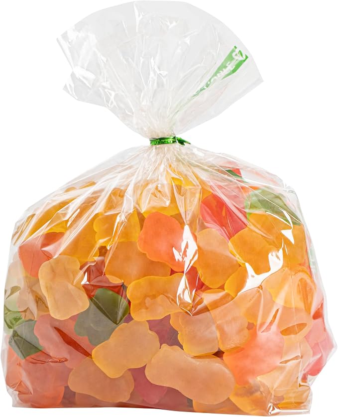 Resturantware Plastic Gusset Bags 100 Count 4" x 2 1/4" x 8" Wicker Dispensing Bottom Gusset Clear Plastic Bags Heat Sealable For Sourdough Bread Cookies Pastries Rolls For Home Bakers And Bakeries