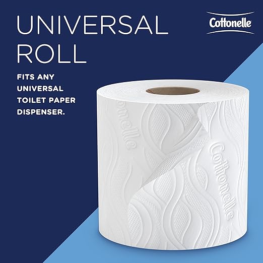 Cottonelle® Professional CleanCare Standard Roll Bulk Toilet Paper (58696), 2-Ply, White, Individually Wrapped (400 Sheets/Roll, 40 Rolls/Case, 16,000 Sheets/Case)