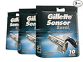Gillette Sensor Excel - 10 Count (Pack of 3)