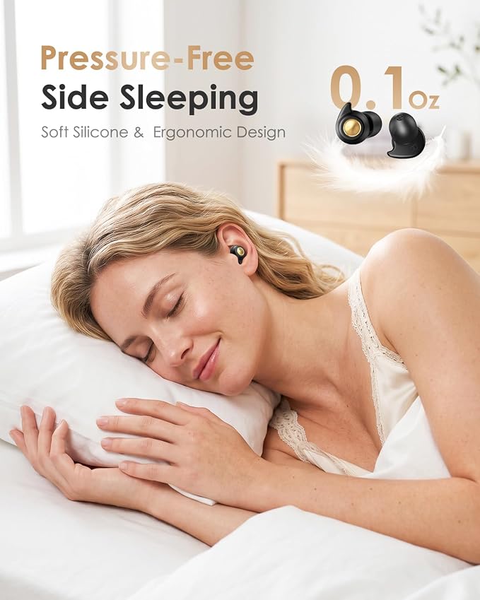 Bulk Ear Plugs 45dB Noise Reduction, Soft Foam Disposable Earplugs for Sleeping, Snoring, Studying for Productivity and Daily Use