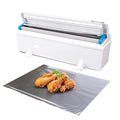 IDL Packaging WP-179DA 12" FoilMaster Dispenser for Aluminum Foil Roll, White – Professional Dispenser with Cutter for Foil Wrap – Hidden Blade, Smooth and Safe Cutting