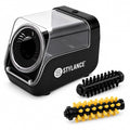 Mini Electric Hair Brush Cleaner for Barbers, Automatic Brush Cleaning Machine with Soft and Hard Bristle Rollers for Hair Brushes, Round Brushes, Clippers, Salon Tools and Home Use