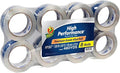 Duck High Performance Clear Packing Tape Refills - 8 Rolls of HP260 Strong Packaging Tape for Shipping, Moving, Mailing & Storage Boxes - 3" Core - 1.88 Inch x 60 Yards - Clear (1067839) (Pack of 6)