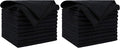 AIDEA Microfiber Cleaning Cloth Black 10PK, Microfiber Towels for Cars, Premium Wash Cloths, Dusting Cloth Lint Free Cleaning Rags for SUVs, House, Kitchen, Window, Cleaning Supplies12×12" (Pack of 2)