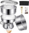 Automatic Powder Sifter Machine, 30 Mesh 50 Mesh Stainless Steel Sieve Shaker, 110V Vibrating Sifter for Flour & Powder, 2 Screens Included