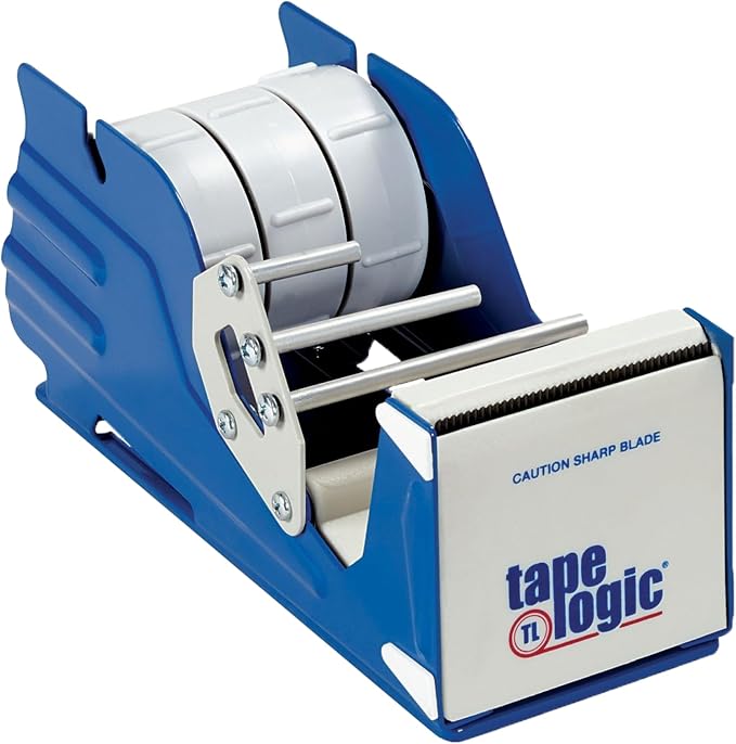 Tape Logic 3 Inch Multi Roll Packing Tape Dispenser, Heavy Duty Desk Tape Dispenser with Non-Skid Base for Shipping Tape, Packaging Tape, Moving Tape, Mailing, Office, Warehouse & Packing Supplies