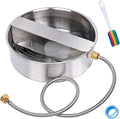 Automatic Dog Water Bowl Dispenser Outdoor Pet Water Fountain | Heavy-Duty Stainless Steel, Auto Refill Design with Float Valve, 6.5L Auto Waterer for Large Dogs, Cats and Chicken