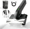 Electric Grill Brush Cleaner, High Torque BBQ Bristle-Free Cleaner – Rechargeable Cordless with LED Light, Splash Guard & Scraper, Heavy Duty Grill Cleaner Tool for Outdoor Grill, Gift for Men Dad