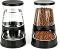 Automatic Dog Feeder and Water Dispenser with Stainless Steel Bowl, Dog Gravity Food Feeder and Waterer for Large Medium Pets 2.1 Gallon x 2