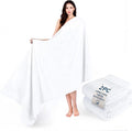 Cotton Paradise 100% Cotton Turkish Towel Set, Soft Absorbent Quick Dry, 2 Piece 35x70 Bath Sheet Set, Snow White