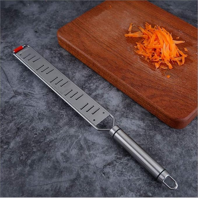 Peeler， Kitchen Stainless Steel Grater Large Grating Surface Blade Protector Cheese Fruit Vegetable Root Nut Manual Grater Peeler