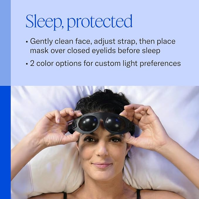 EyeEco Eyeseals Hydrating Sleep Mask, Charcoal - CPAP Compatible | Latex-Free Eye Mask for Sleep to Block Dry Air, Retains Moisture to Soothe Dry, Irritated Eyes & Provides Eye Care Overnight