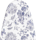 Extra Large Ironing Board Cover and Pad 23x63”, Iron Board Cover with 6mm Thick Felt Padding, Drawstring, Hook and Loop Fasteners, Floral & Butterflies