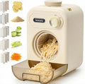 Kawu Electric Cheese Grater, 5-in-1 Salad Maker With Container, 10 Blades | Electric Vegetable Slicer For Home Kitchen, One-Touch Control, Food Processor Chopper Shredder for Block Cheese, Fruits