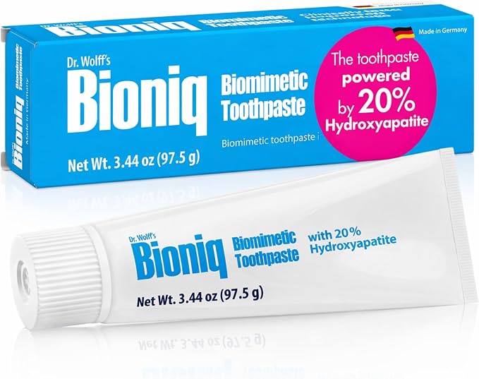 Bioniq Classic 20% Hydroxyapatite Toothpaste 3.44 Oz | bioHAP and Fluoride Free Toothpaste for Daily Use, Clinically Tested, Expert for Enamel and Gum Care, 3.44 Oz 1 Pack