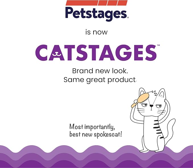 Catstages Nina Ottosson Melon Madness Puzzle & Play Cat Puzzle Feeder – Interactive Treat Game for Indoor Cats, Level 2 Slow Feeder Enrichment Toy, 10.5" x 10.6"