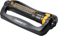Melnor 65202AMZ CrossStream Turbo Oscillating Sprinkler, 4,000 Sq. Ft. Coverage, TwinTouch Width & Range Control, InfinityDrive™ Turbo Motor, Black, Orange