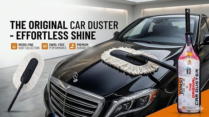 The Jopasu Car Duster – 100% Wax-Treated for Instant Dust Removal | No Scratches, No Hassle, Just a Clean Car